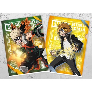 [แฟ้มคู่] Ichiban Kuji My Hero Academia Fighting Heroes feat. Ones Justice Clear File - Bakugou &amp; Kaminari