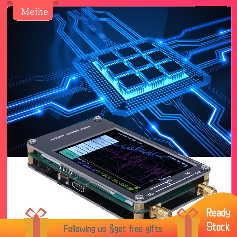 NanoVNA Vector Network Antenna Shortwave Analyzer 50Khz~900Mhz 2.8in TFT 70/60/50dB