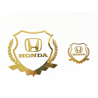 สติ๊กเกอร์โลโก้โลหะแบบบางสําหรับติดตกแต่งประตูรถยนต์รถจักรยานยนต์ Honda 1 ชิ้น