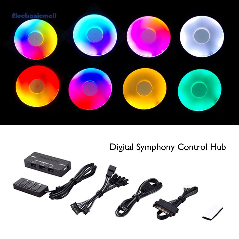 ElectronicMall01 PHANTEKS 5V 3Pin Digital Remote Control HUB RGB LED ...
