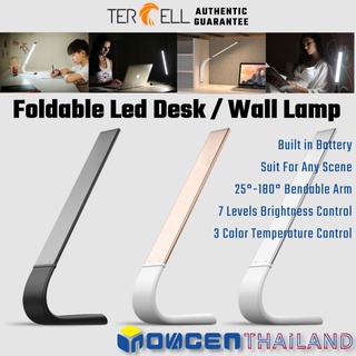 TERCELL Desk Light Table Lamp โคมไฟตั้งโต๊ะ LED ชาร์จ USB ปรับงอได้ ถนอมสายตา ขนาดพกพา |สต็อคไทย พร้อมส่ง