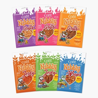 Catit Nibbly Treats ขนมแมว เนื้อแท้ ชิ้นเล็ก 6 รส Grain-Free 30 กรัม - แคทอิท นิบลี่