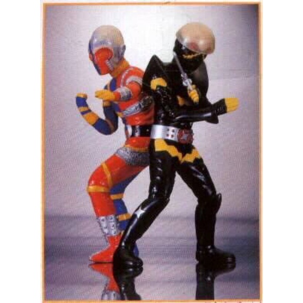 BANPRESTO : 1999 TOEI ISHIMORIPRO DX KIKAIDER vs HAKAIDER FIGURE COLLECTION สเกล 7 นิ้ว สินค้าปี 199