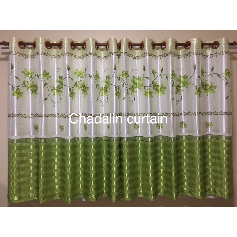 แนะนำ ผ้าม่าน ผ้าม่านแบบตาไก่ สำหรับหน้าต่าง ประตู กั้นห้อง พิมพ์ลายสองหน้ากันยูวี70% ราคาพิเศษ มีเก็บเงินปลายทาง