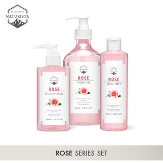 Naturista Rose Special Set ชุดทำความสะอาด เพื่อผิวที่ดูกระจ่างใส ทำให้ผิวเนียนนุ่ม น่าสัมผัส ซื้อเป็นเซตถูกกว่า!