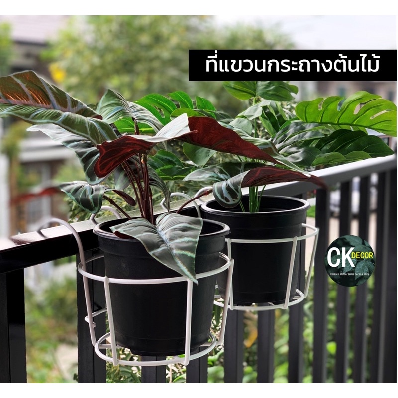 ที่แขวนกระถางต้นไม้ กระถางแขวนห้อยระเบียงหรือคอนโด ประดับตกแต่งห้อง