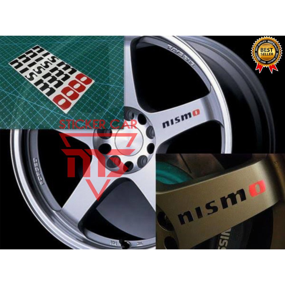 Nissan Nismo ขอบล้อ Nismo สติ๊กเกอร์ติดรถ 4 ชิ้น
