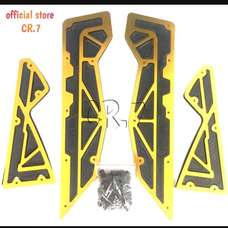 BORDES CARPET FOOT PLATE BORDES NMAX CNC WUMING สีทอง