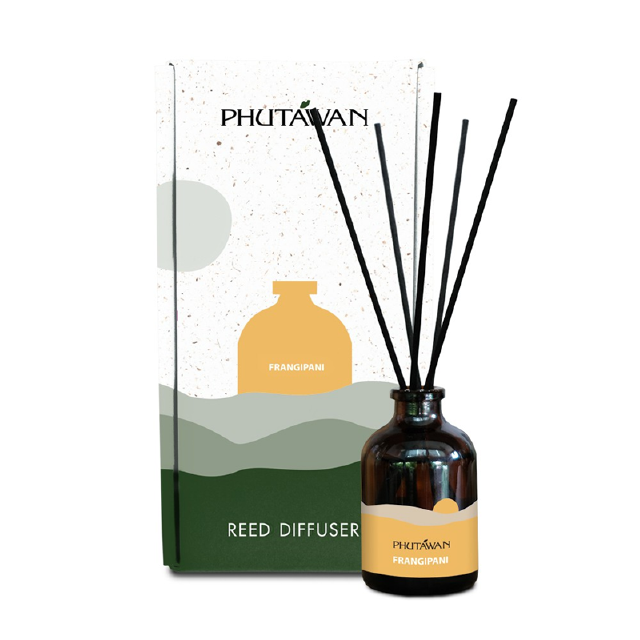 ก้านไม้หอมปรับอากาศ 100 ml Phutawan Aroma Reed Diffuser ภูตะวัน