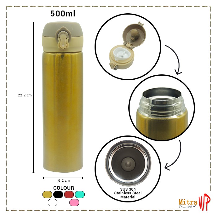Termos Air Panas Niagara 500ml Vacuum Flask - Termos Air Panas Dingin H667/H777