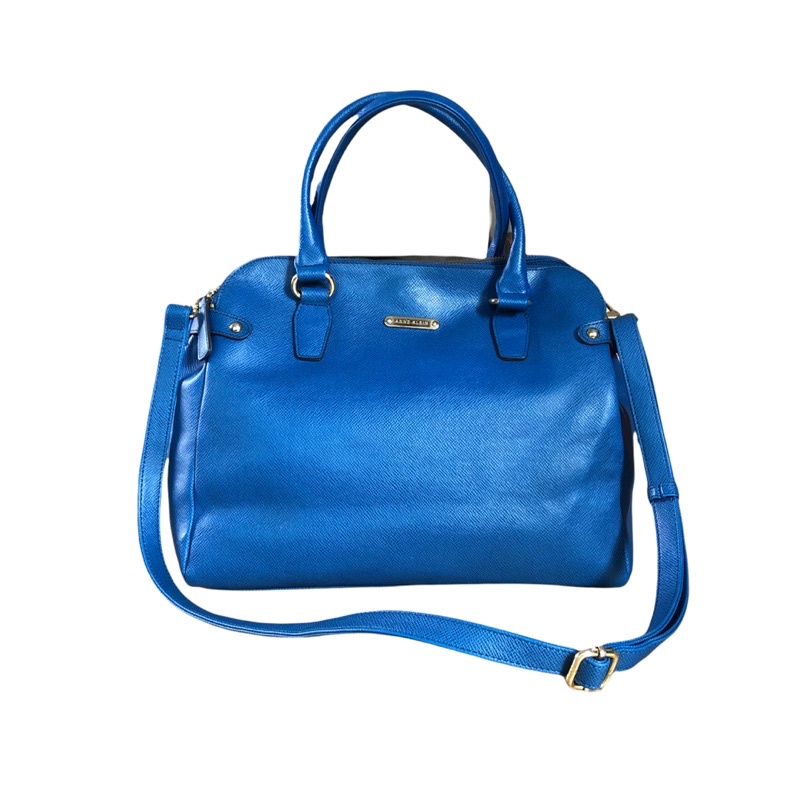 Anne Klein💙ทรงทำงาน สีน้ำเงิน กระเป๋ามือสอง