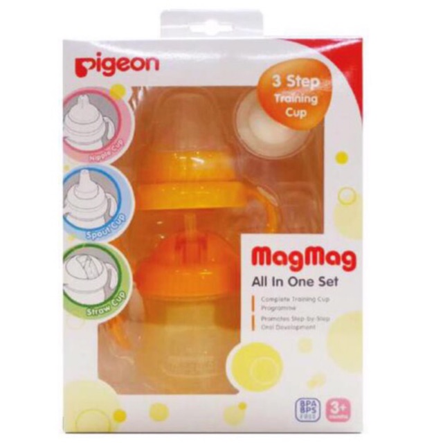 🔥 ถ้วยหัดดื่ม Mag mag All-in-one ครบ 3 step ในกล่องเดียว