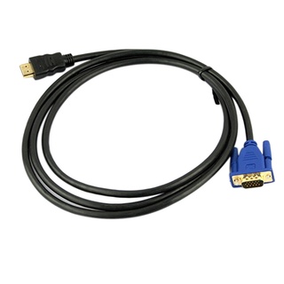 Ky สายเคเบิล VGA HDMI ตัวผู้ เป็น VGA HD-15 ตัวผู้ 1080P HDMI M/M 6 ฟุต 1.8 ม.