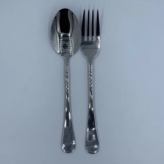 SB Stainless ช้อนส้อม สแตนเลส หนา 2.0 mm. ขนาด 18.5 cm รุ่น SF100 Pack 12 ชิ้น