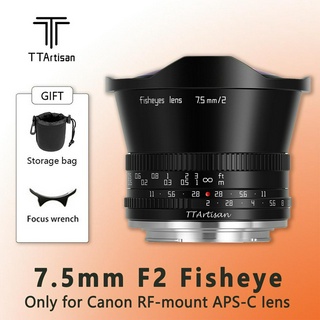 Ttartisan 7.5mm F2.0 ใหม่ เลนส์กล้อง โฟกัสแมนนวล สําหรับกล้อง Sony E Fuji X Canon M R M4 3 Nikon Z Leica L