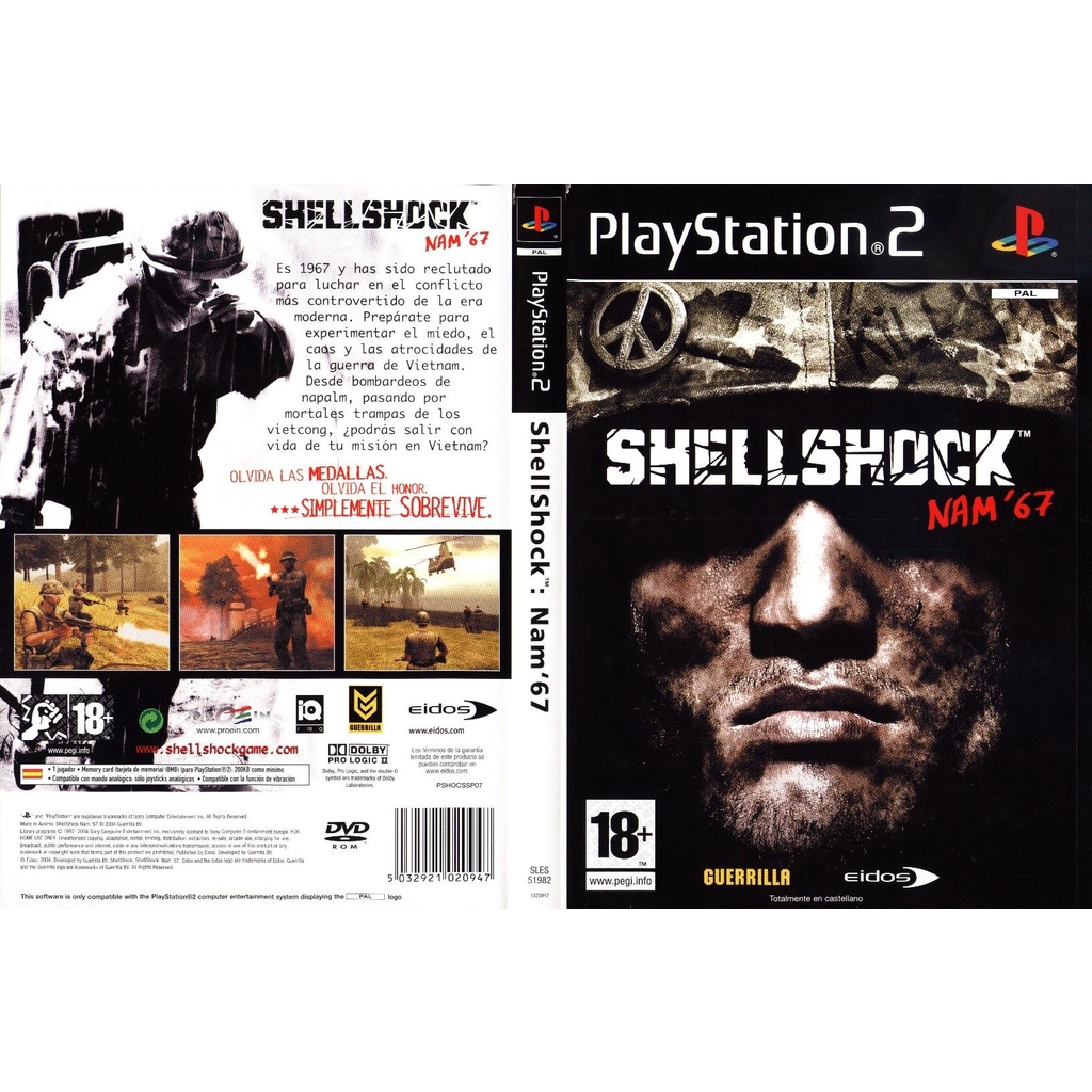 แผ่นเกมส์ PS2 Shellshock - Nam '67   คุณภาพ ส่งไว (DVD)