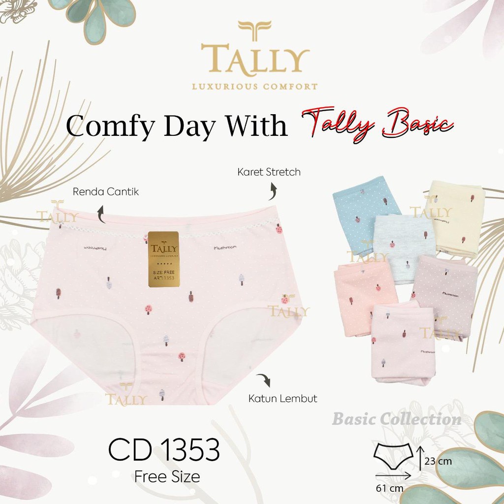 KATUN CD TALLY 1353 - CD FOR ADULT GIRLS TALLY CUTE MOTIF - TALLY MUSHROOM MOTIF - GEMMY MOTIF - TAL