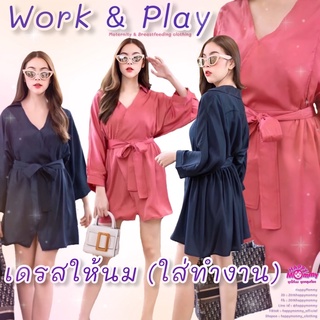 HappyMommy เดรสให้นม ( ใส่ทำงาน ) Work &amp; Play