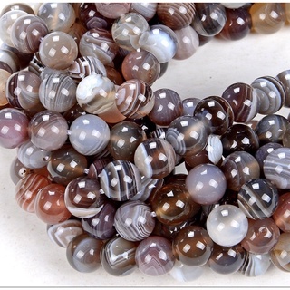 Natural Multi color Boswana Agate Stone Round  Beads Strand 6 mm 8mm 10 mm 12 mm Round Bead 42 cm long strand available