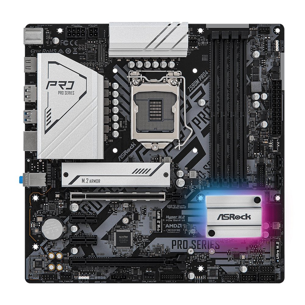 MAINBOARD (เมนบอร์ด) 1200 ASROCK Z590M PRO4
