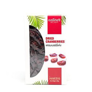 U&amp;v Dried Cranberries 250g  ยูแอนด์วีแครนเบอร์รี่อบแห้ง 250 กรัม