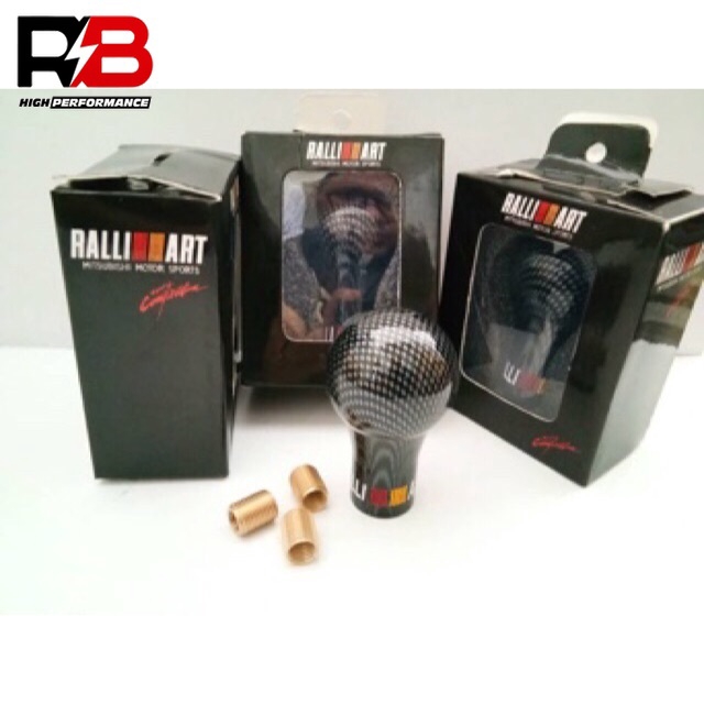 หัวเกียร์ ralliart เกียร์ tombol miitsubishi wira satria คาร์บอนไฟเบอร์ iswara saga mitsubishi waja