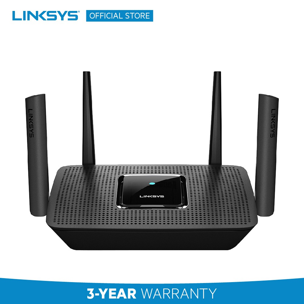 LINKSYS EA8300 MAX-STREAM MU-MIMO TRI-BAND AC2200 GIGABIT WI-FI ROUTER ...