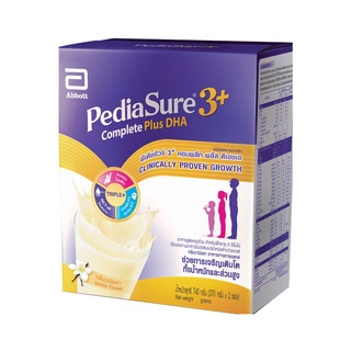 พีเดียชัวร์3+คอมพลีทพลัสดีเอชเอ อาหารสูตรครบถ้วน กลิ่นวานิลลา 740กรัม Pediasure 3+ Complete Plus DHA Vanilla 740g(370x2)