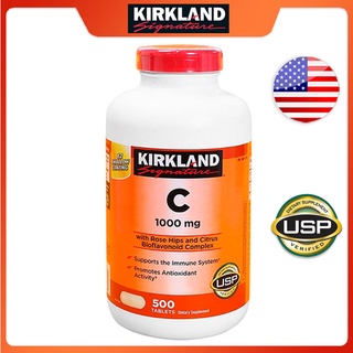 ❤️[พร้อมส่ง]❤️Kirkland VitaminC 1000 mg 500 Tablets วิตามินซี เคิร์กแลนด์ 500 เม็ด(Exp.07/2026)