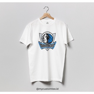 เสื้อยืดคอกลมเสื้อยืดมาตรฐาน Dallas Mavericks NBA Basketball สําหรับผู้ชายS-4XL