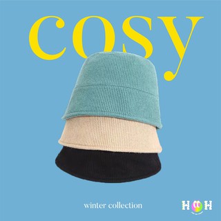 hatonhead.store หมวกบักเก็ต cosy HOH ผ้าไหมพรม