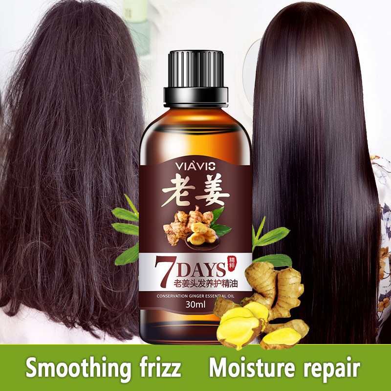 30ML New Fast Hair Growth Essential Oil Hair Loss Products Treatment  Regrowth Ginger Serum Essence | Shopee Thailand
