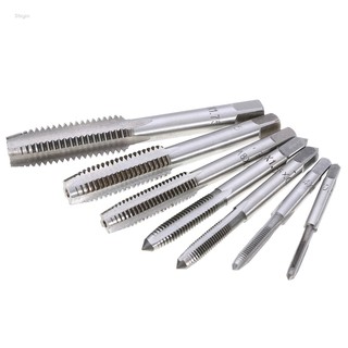 Shiyin 7pcs M3-M12 HSS Metric Tapper Right Hand Thread Tap Tool 0.5mm-1.75mm Pitch New