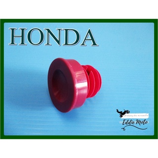 POWER STEERING FLUID BOTTLE CAP PLASTIC "RED" for HONDA CAR ALL MODEL / ฝาปิดกระปุกน้ำมันพวงมาลัยเพาเวอร์ (รถยนต์ฮอนด้า)