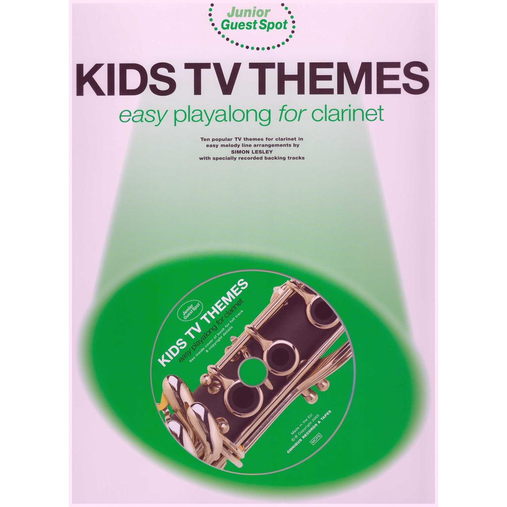 ธีมทีวีสําหรับเด็ก Easy Playalong สําหรับ Clarinet / Clarinet Book / TV Themes Book