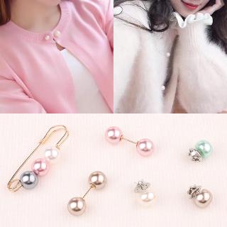 Fulllove เข็มกลัด Pin คำมุกสองหัว Pearl Brooch รุ่น XZ17