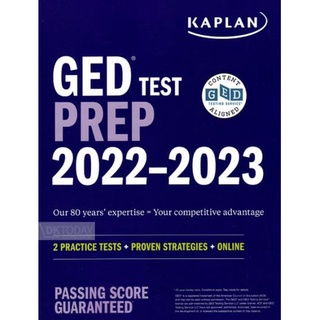 DKTODAY หนังสือ KAPLAN GED TEST PREP 2022-2023 ของแท้ 100% พร้อมส่ง
