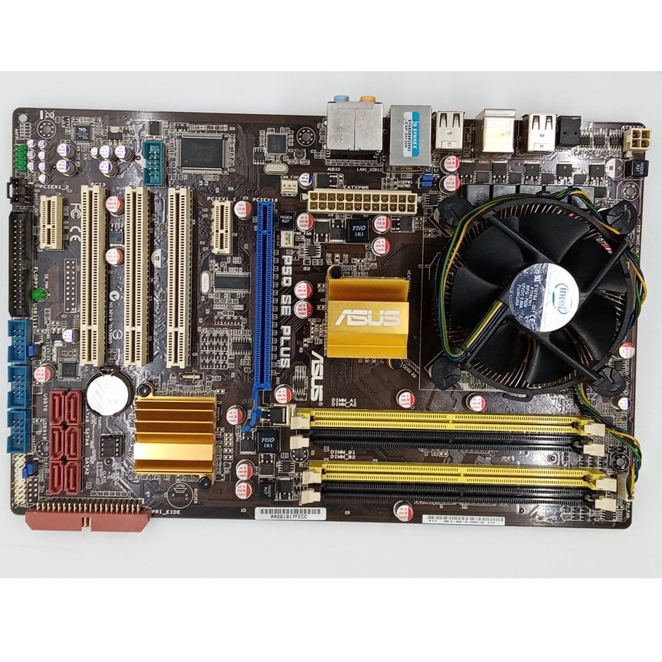 เมนบอร์ด ASUS P5Q SE PLUS LGA 775+Intel® Core™2 Quad Q9400 (4 คอร์ 4 เทรด)