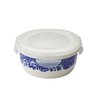 Spode Blue Italian Round Sealable Storage Container Large กล่องใส่อาหาร 6.75"