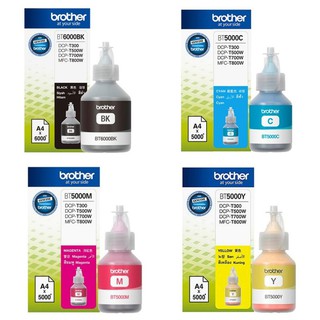 พร้อมส่ง หมึกเติม Brother BT-6000BK  BT-5000C BT-5000M BT-5000Y ออกใบกำกับภาษี