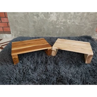 เก้าอี้ไม้สัก เก้าอีไม้เอนกประสงค์ นั่งซักผ้า ล้างจาน กว้าง22×ยาว33×สูง10cm (พร้อมส่ง)