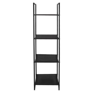   ชั้นวางของ 4 ชั้น VITT SHELF MOCCA+เหล็กดำ