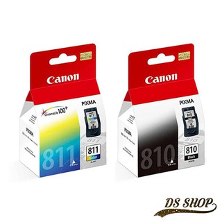 Canon ตลับหมึกอิงค์เจ็ท รุ่น PG-810 BK (สีดำ) / CANON หมึกพิมพ์ รุ่น CL-811 CO (สี) ของแท้