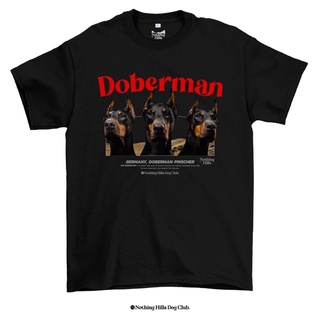 เสื้อยืดลาย DOBERMAN (โดเบอร์แมน)Classic Cotton Unisex by 【Nothing Hills】 ใหม่