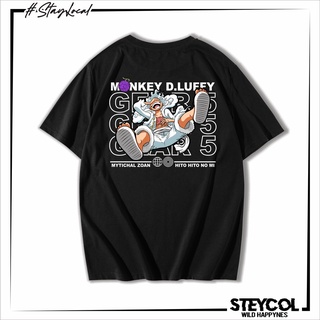 เสื้อยืดผู้ Steycol | เสื้อยืด ลายการ์ตูนอนิเมะ Luffy Gear5 S-5XL