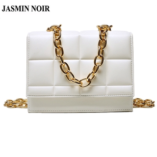 Jasmin Noir กระเป๋าสะพายไหล่กระเป๋าถือแฟชั่นสําหรับสตรีขนาดเล็กมีสายโซ่คล้อง