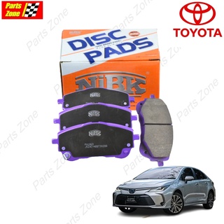 NiBK ผ้าดิสเบรคหน้าโตโยต้า Toyota Altis 2019-2024 เครื่อง1.6-2.0 ไฮบริด ZRE210 ZRE211 ZWE211 /PN1863 (04465-02510)