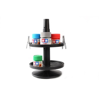 TAMIYA 74077  Bottled Paint Stand W/4 Alligator Clips ชั้นสีและวางอุปกรณ์โมเดล