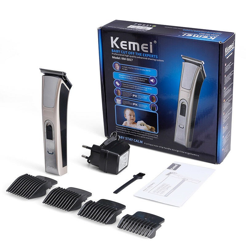 KEMEI รุ่น KM-5017 ปัตตาเลี่ยนไร้สาย ใช้แกะลายได้ กันขอบได้ ตัดดีเสียงไม่ดัง กันน้ำ