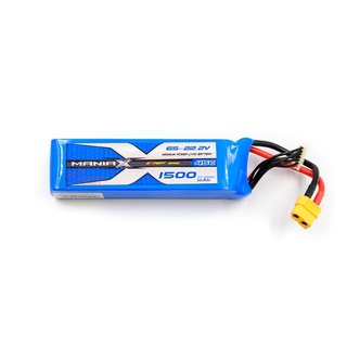 [แบตเตอรี่ 6เซล] ManiaX 6S 22.2V. 1500mAh 45C XT60 plug Lipo battery pack